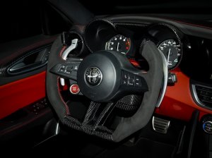 Alfa Romeo Giulia Custom Steering Wheel - Carbon Fiber - F1 Style - QV Models Alfa Romeo Giulia Custom Steering Wheel - Carbon Fiber - F1 Style - QV Models